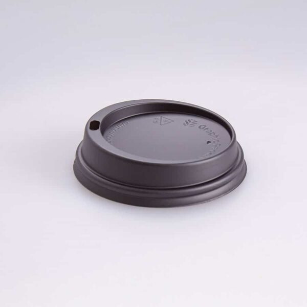 Tapa Domo Negra para Vaso 8 Oz I. Paper 100 Pz