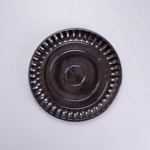 Charola Negra Redonda 30 Cm