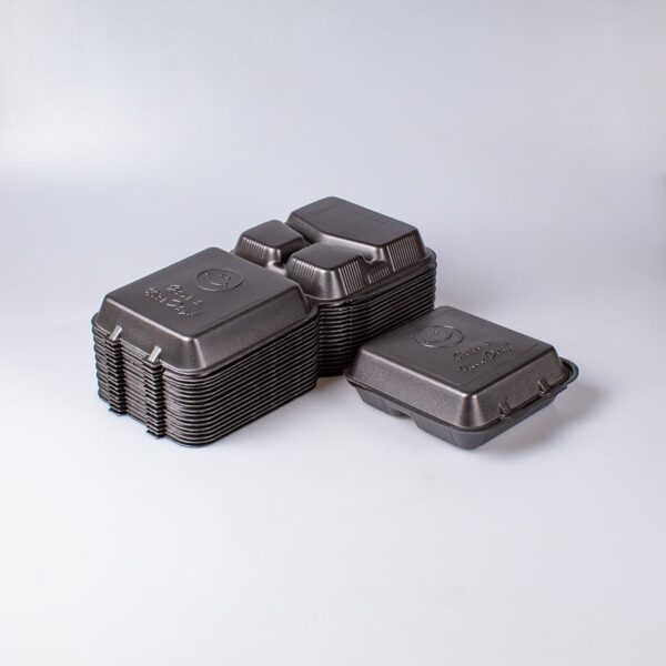 Contenedor 7X7 3 Divisiones Negro Reyma 50 Pz