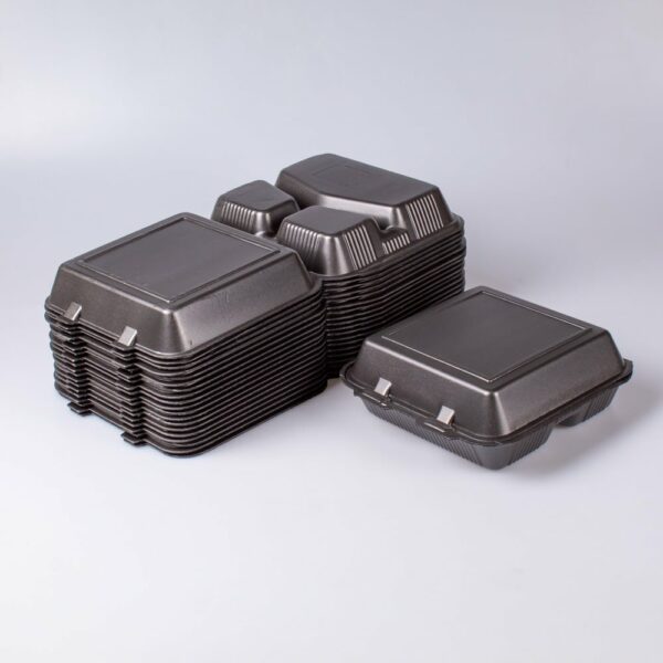 Contenedor 8X8 3 Divisiones Negro Reyma 50 Pz