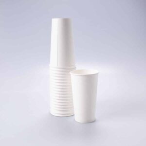 Vaso Blanco de Papel 20 Oz Bebida Caliente Conver 50 Pz