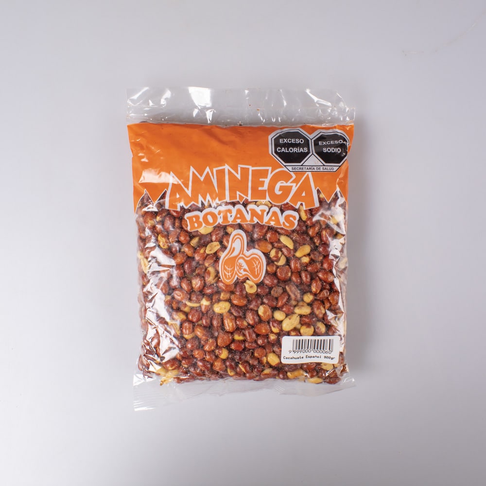 Botana Cacahuate Español Salado Aminega 900 Gr