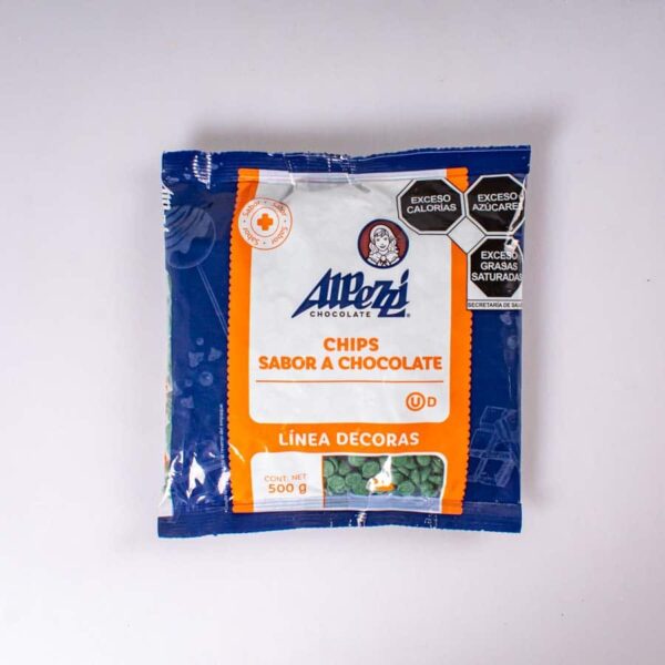 Chispa Verde Sabor Chocolate Alpezzi 500 Gr