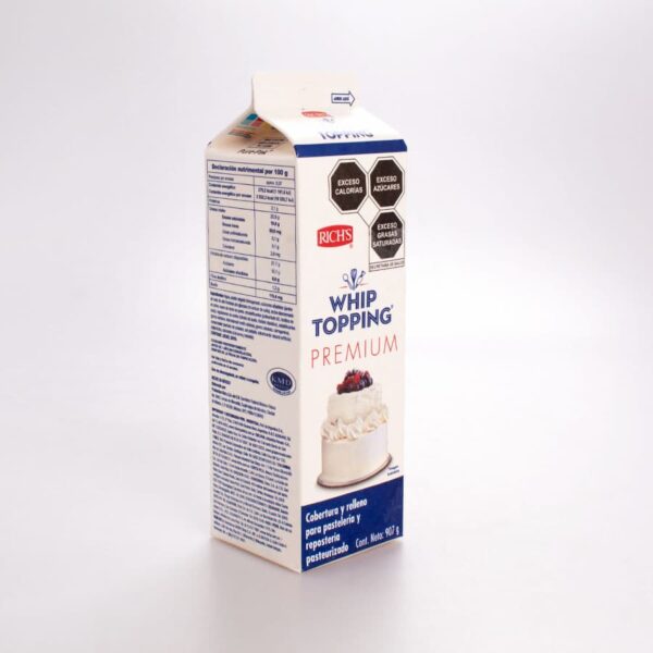 Crema para Batir Whip Topping Premium Rich´s 1 Lt