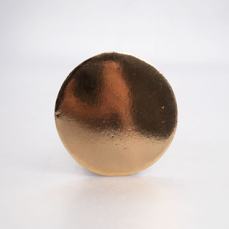 Base de Cartón Dorada Redonda 8 Cm