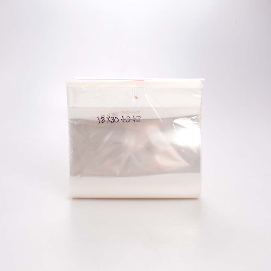 Bolsa de Celofán 18×30+3+3 Cm Adhesiva 100 Pz
