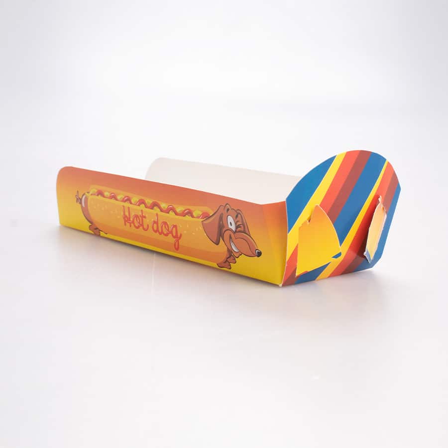 Charola Impresa para Hot-Dog 20×5.5×3 Cm