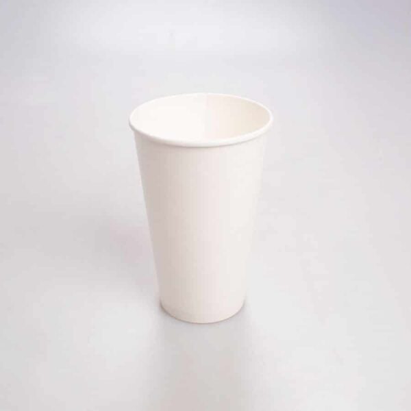 Vaso Blanco de Papel 16 Oz I. Paper 50 Pz