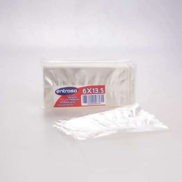 Bolsa de Celofán 6x13.5 Cm 100 Pz