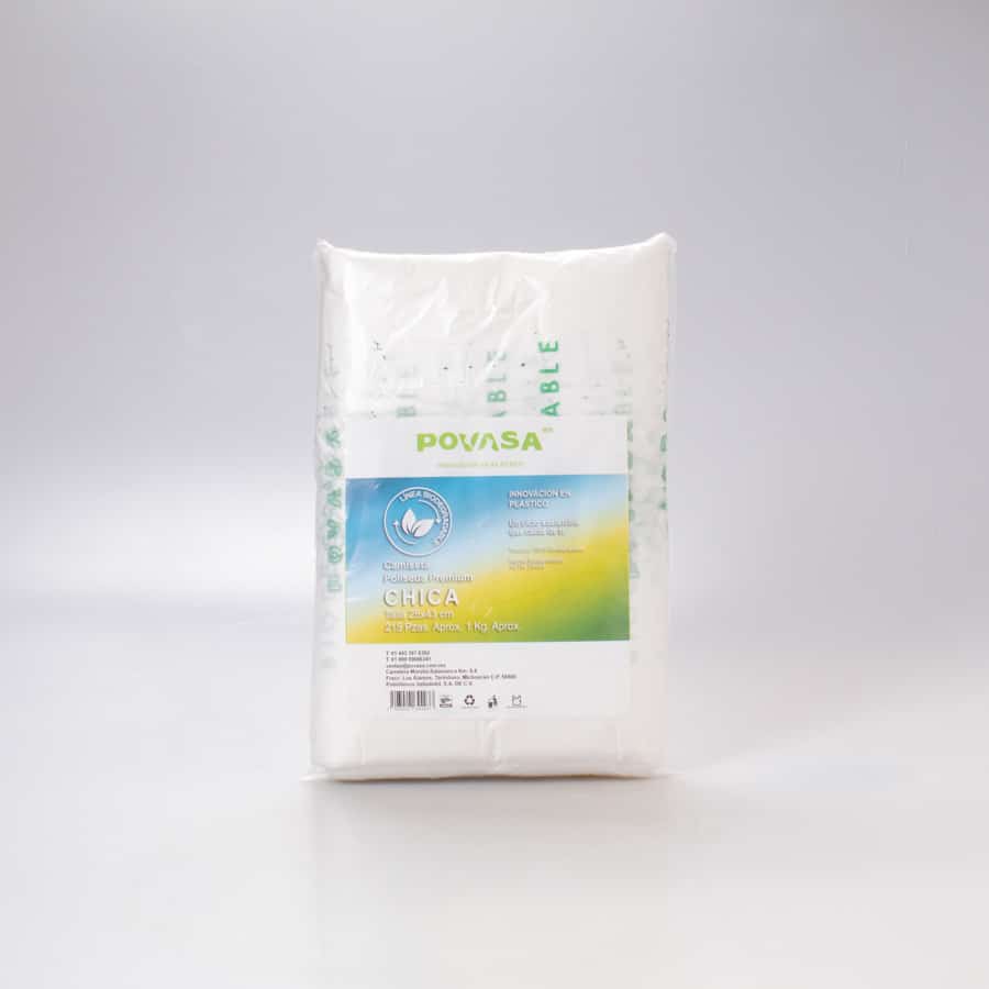 Bolsa Asa Poliseda Natural #1 (25×40) Povasa 1 Kg