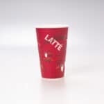 Vaso de Papel Impresión Rojo 16 Oz 50 Pz