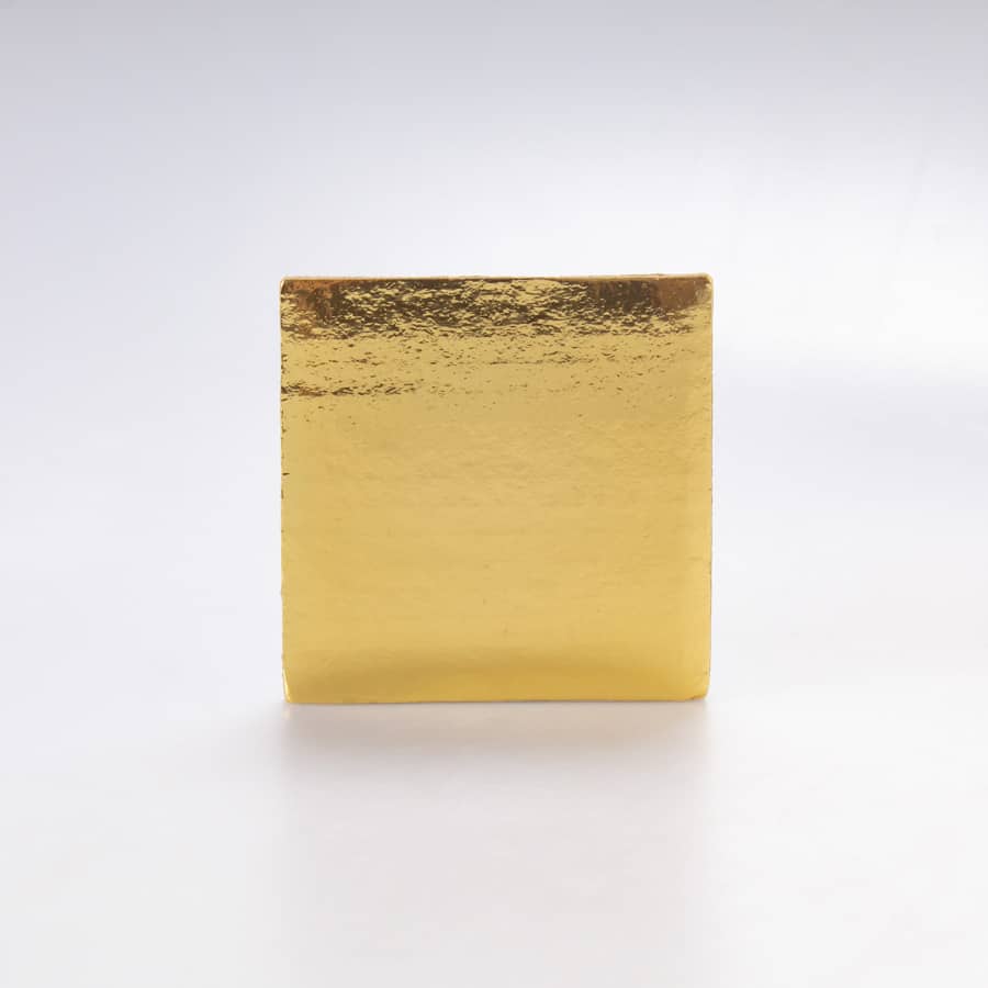 Base de Cartón Dorada 10×10 Cm