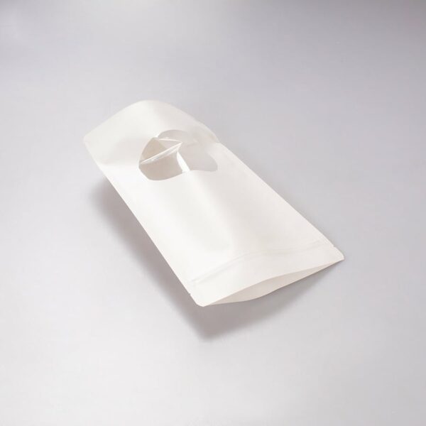 Bolsa Pouch Blanca C/Vtna Ovalada 500 Gr