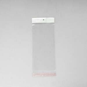 Bolsa de Celofán 11x22+3+3 Cm Adhesiva 100 Pz