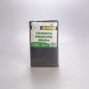 Bolsa Asa Polipapel Negra #4 (45x80) Povasa 1 Kg