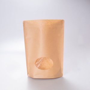 Bolsa Pouch Kraft C/Vtna Ovalada 800 Gr