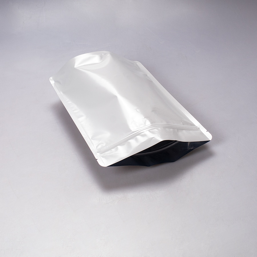 Bolsa Trilaminada Blanca Zipper 500 Gr