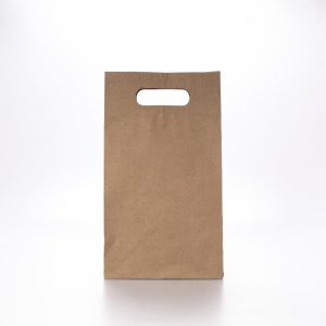 Bolsa con Asa Kraft Med Troquelada por pieza