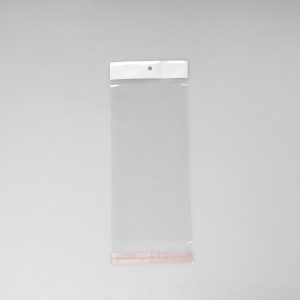 Bolsa de Celofán 11x22+3+3 Cm Adhesiva 100 Pz