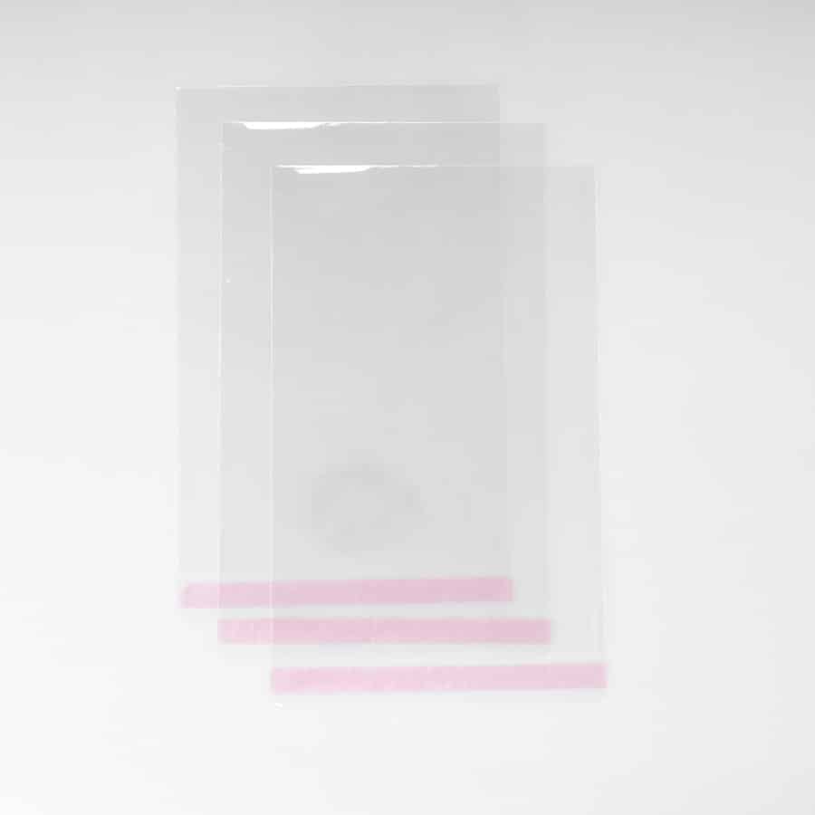 Bolsa de Celofán 20x30+3 Cm Adhesiva 100 Pz