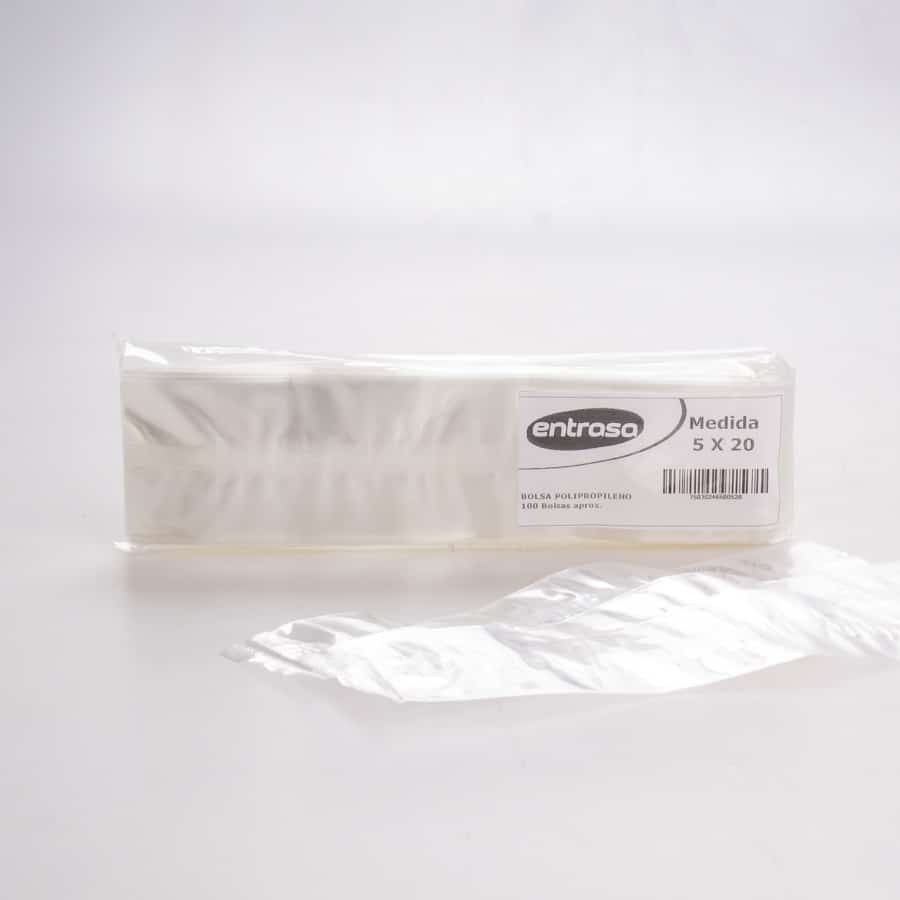 Bolsa de Celofán 5x20 Cm 100 Pz