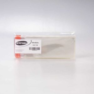 Bolsa de Celofán 6x14+3 Cm Adhesiva 100 Pz