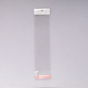 Bolsa de Celofán 6x22+3+3 Cm Adhesiva 100 Pz