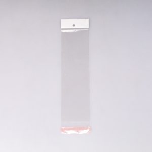 Bolsa de Celofán 7x22+3+3 Cm Adhesiva 100 Pz