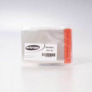 Bolsa de Celofán 8x10+3+3 Cm Adhesiva 100 Pz