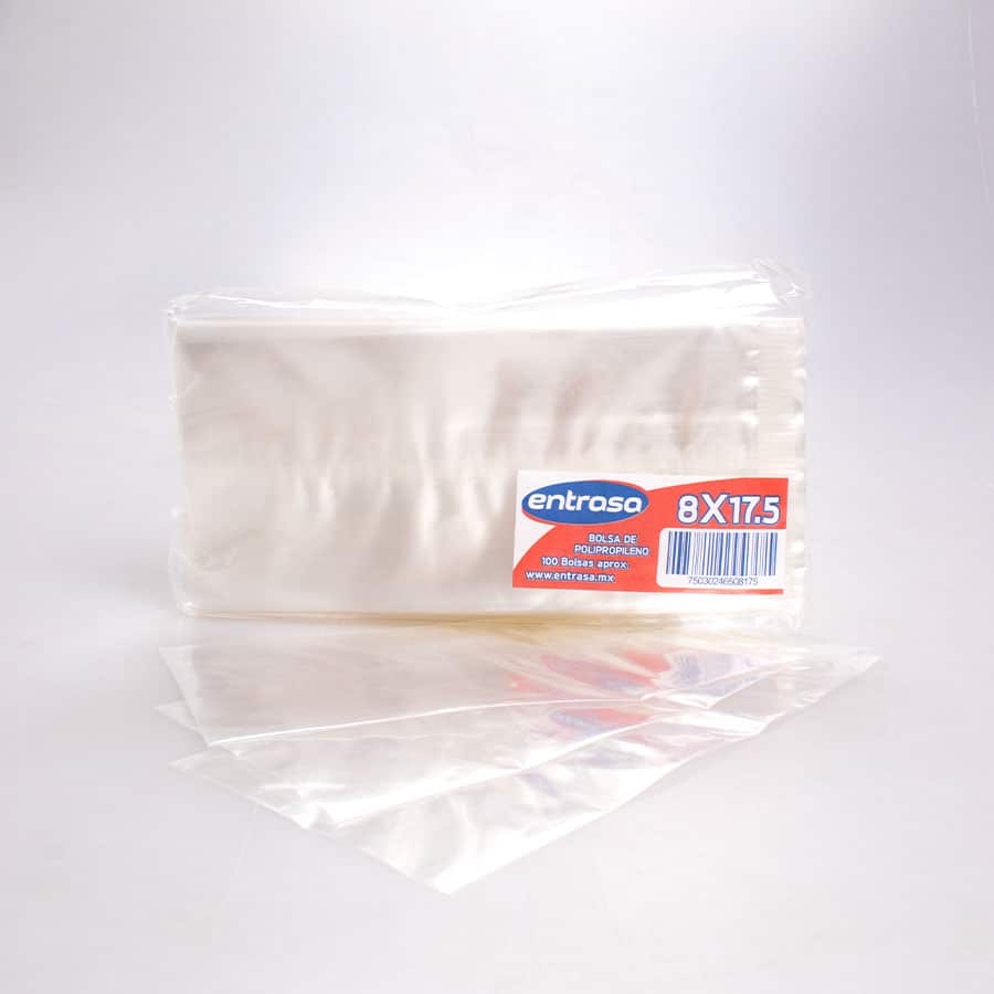 Bolsa de Celofán 8x17.5 Cm 100 Pz