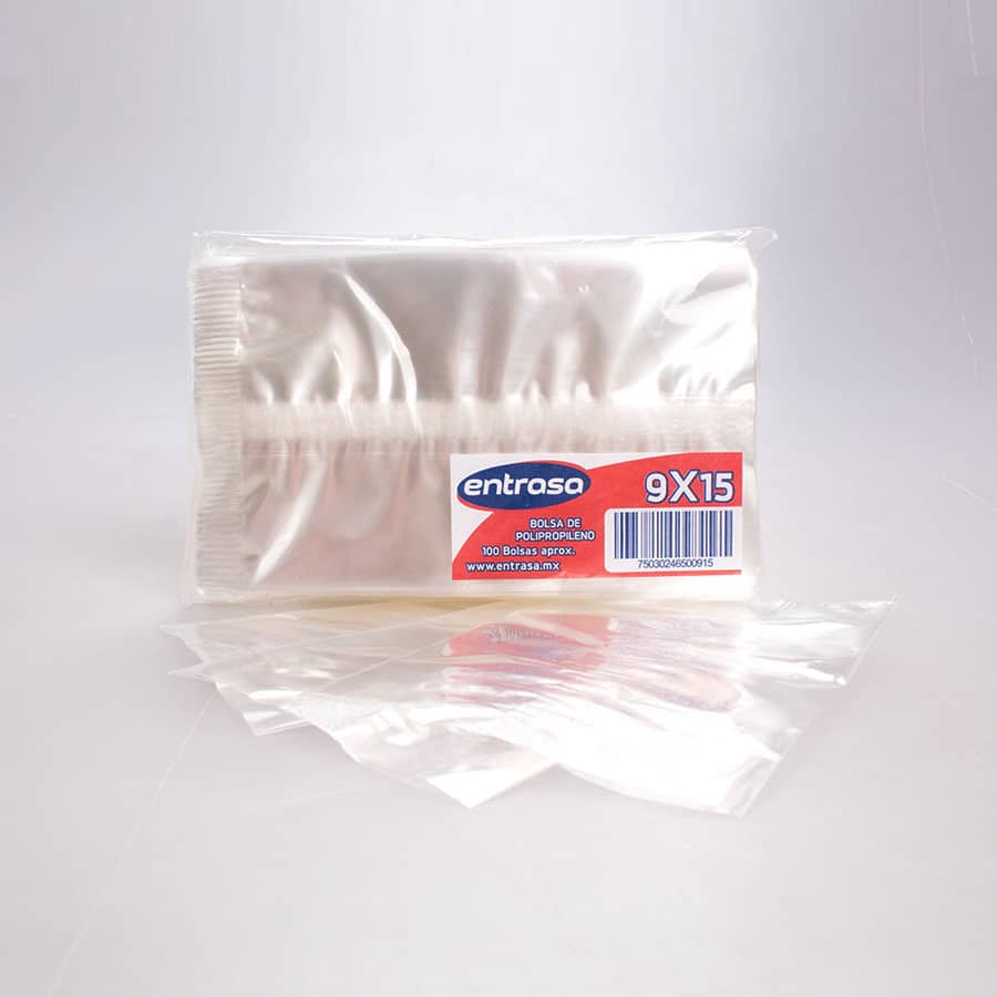Bolsa de Celofán 9x15 Cm 100 Pz