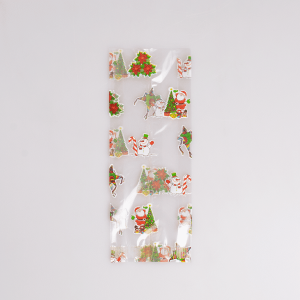 Bolsa de Celofán Navideña 500 Gr 100 Pz