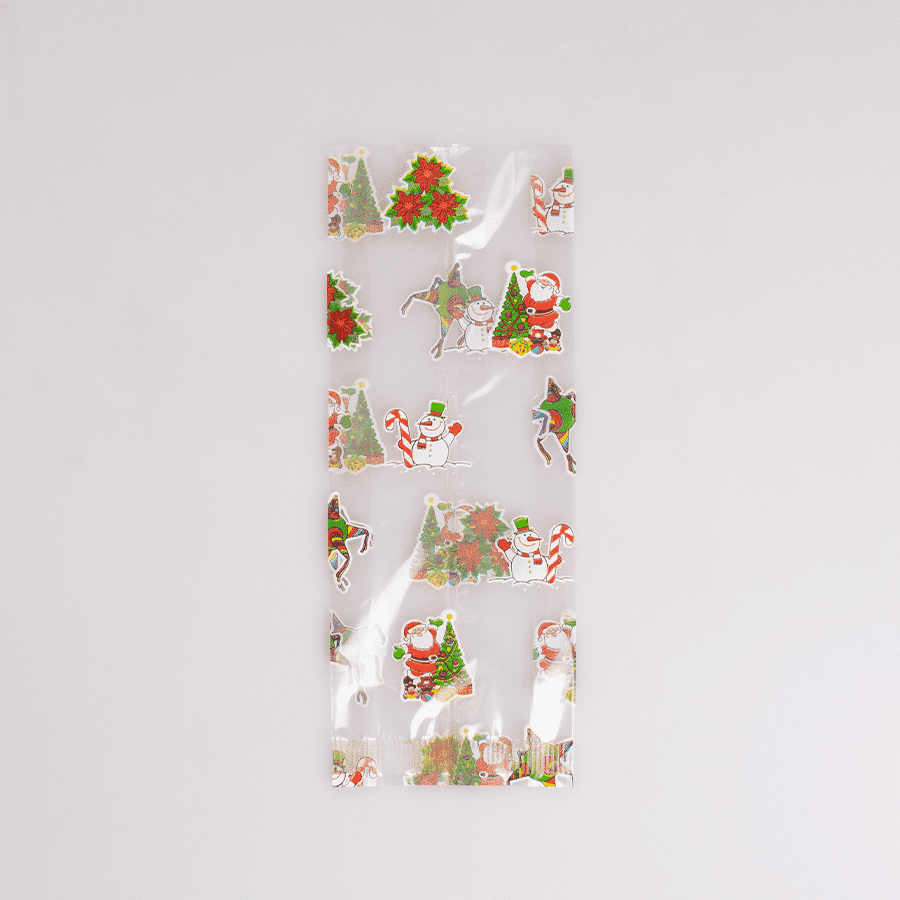 Bolsa de Celofán Navideña 500 Gr 100 Pz