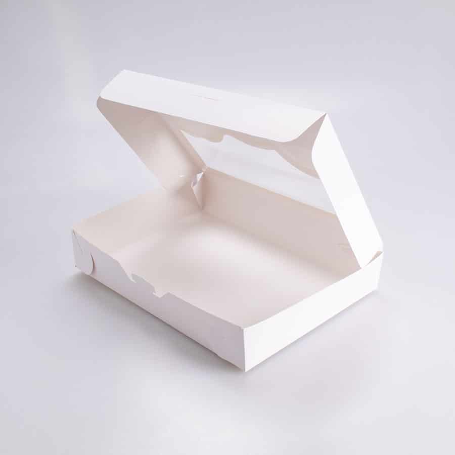 Caja Blanca para Donas con Ventana