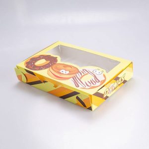 Caja Impresa para Dona con Ventana