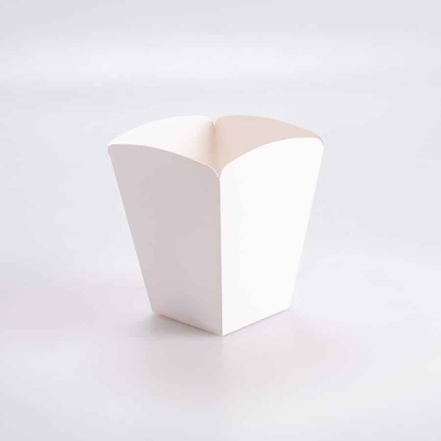 Caja de Palomitas Blanca Chica 10x10x11.5 Cm