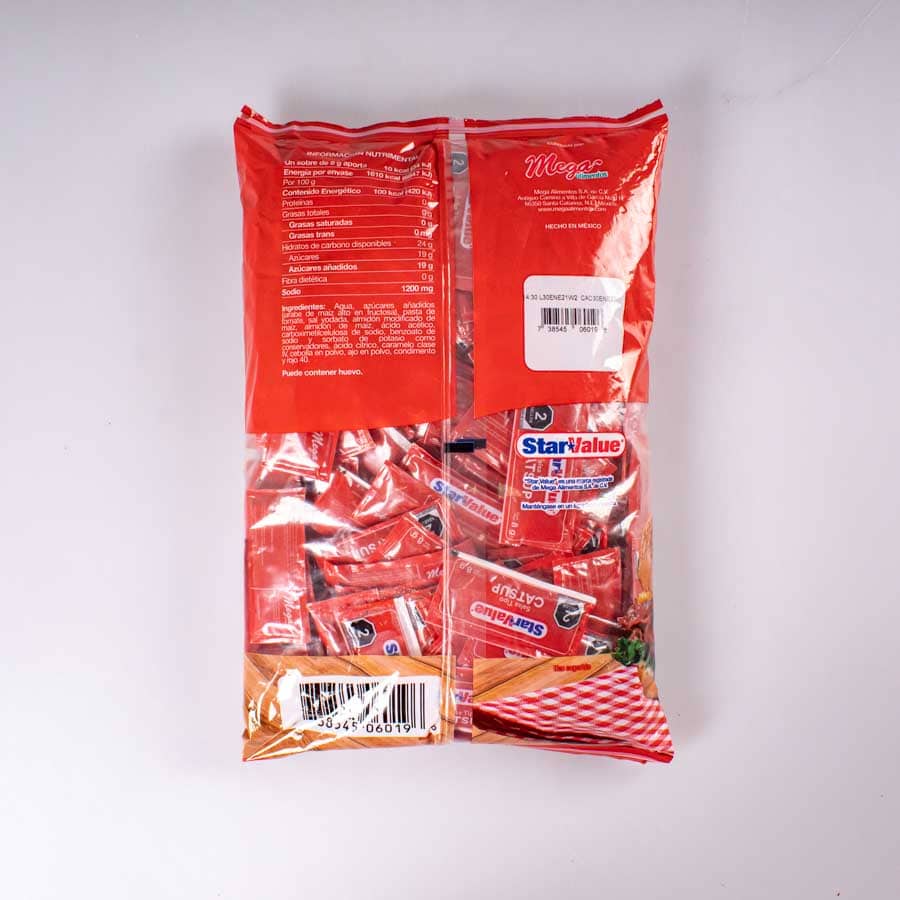 Cátsup en Sobres Star Value 8 Gr 200 Pz