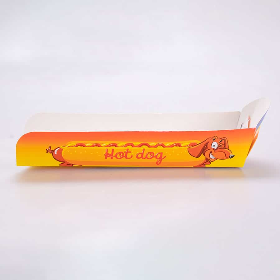 Charola Impresa Para Hot-Dog 25x5.5x3 Cm