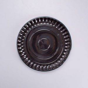 Charola Negra Redonda 30 Cm