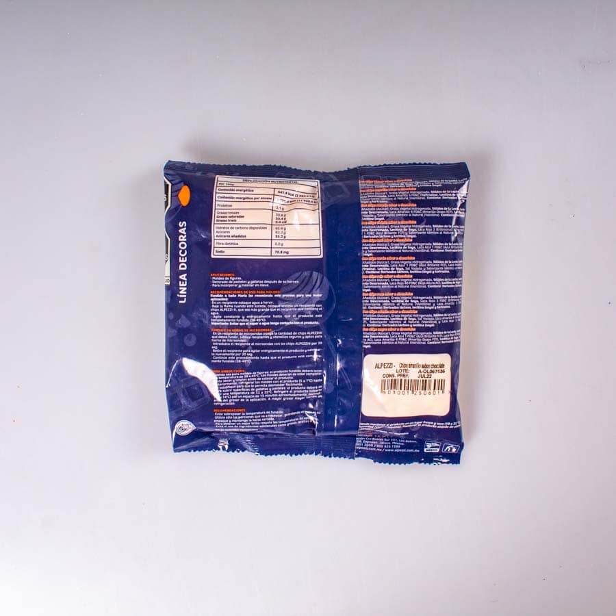 Chispa Amarilla Sabor Chocolate Alpezzi 500 Gr