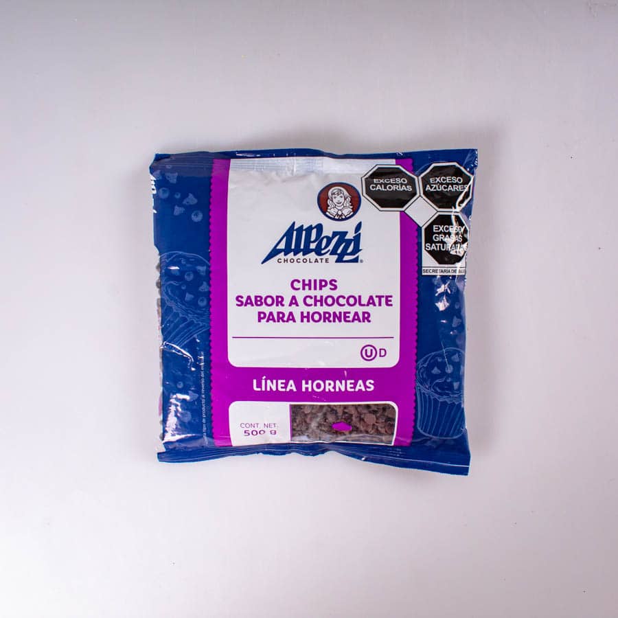 Chispa Horneable Sabor Chocolate Semiamargo Alpezzi 500 Gr