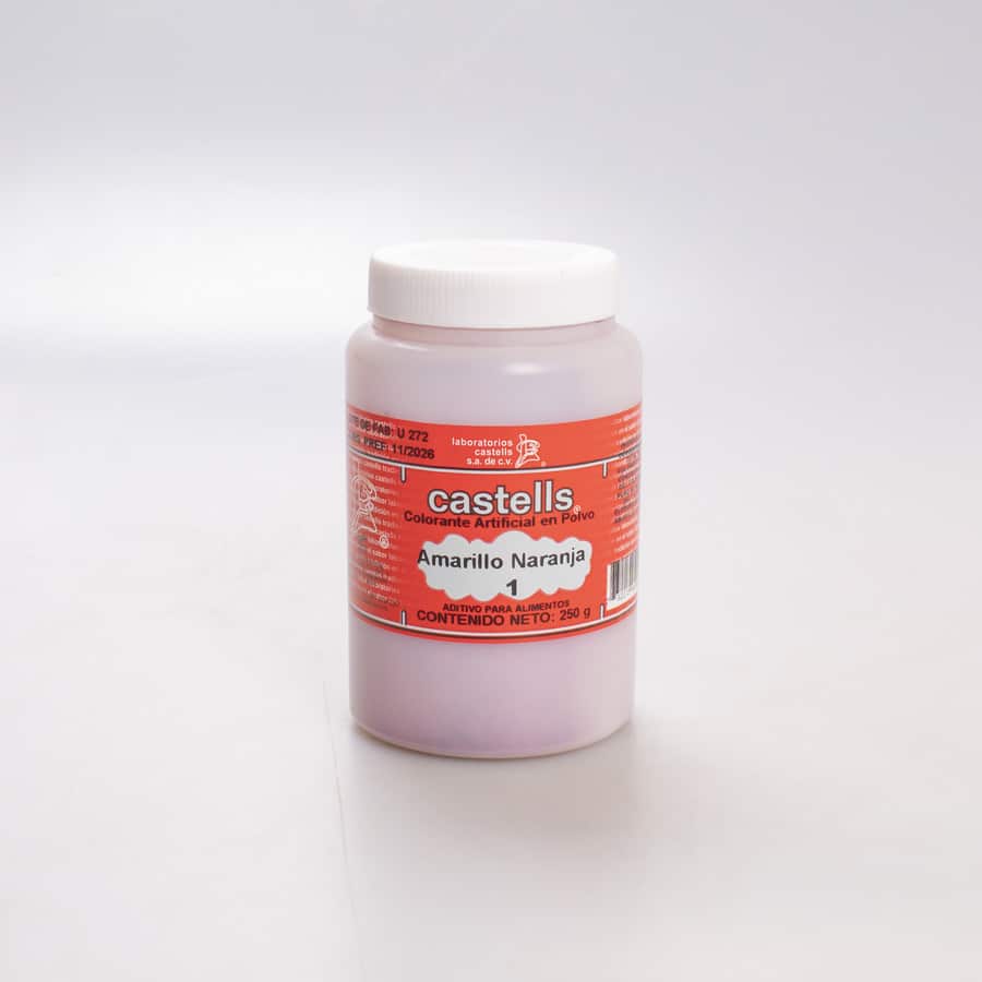 Colorante Amarillo Naranja Castell 250 Gr