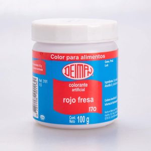 Colorante en Polvo Rojo Fresa Deiman 100 Gr