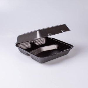 Contenedor 9X9 3 Divisiones Negro Reyma 50 Pz