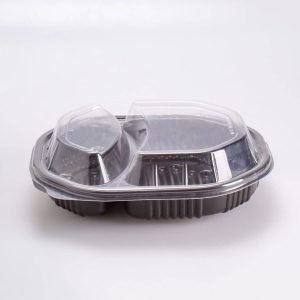 Contenedor de Comida Caliente 2 Div 24x21x6.5 Cm