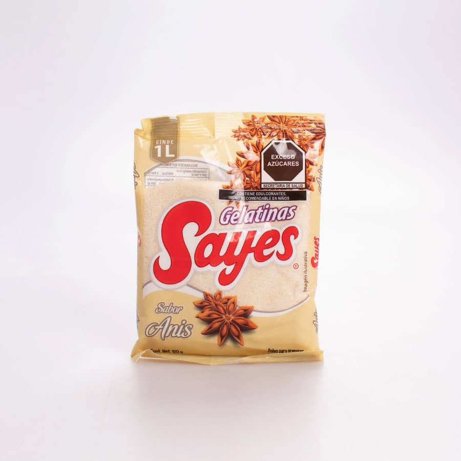 Gelatina Sabor Anis Sayes Agua 120 Gr