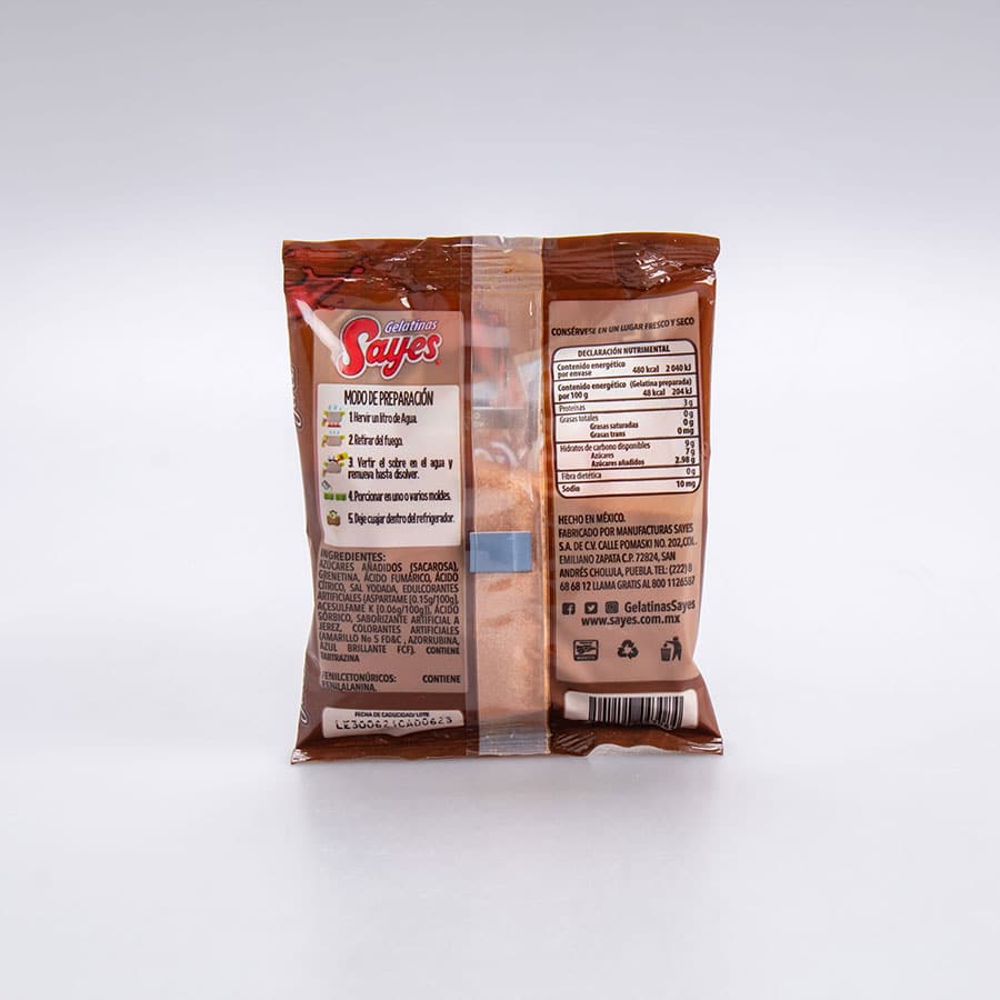 Gelatina Sabor Jerez Sayes Agua 120 Gr