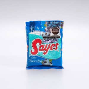 Gelatina Sabor Mora Azul Sayes Agua 120 Gr