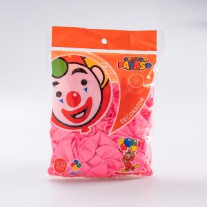 Globo Rosa Bebé #9 Payaso 100 Pz