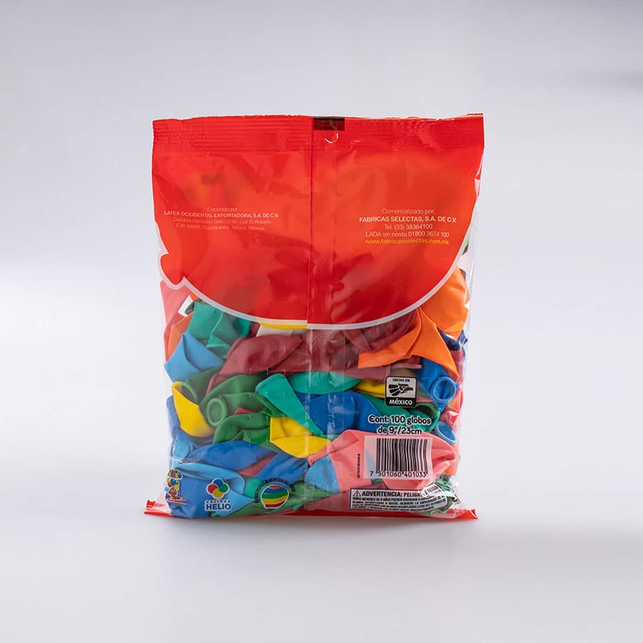 Globo Surtido #9 Payaso 100 Pz